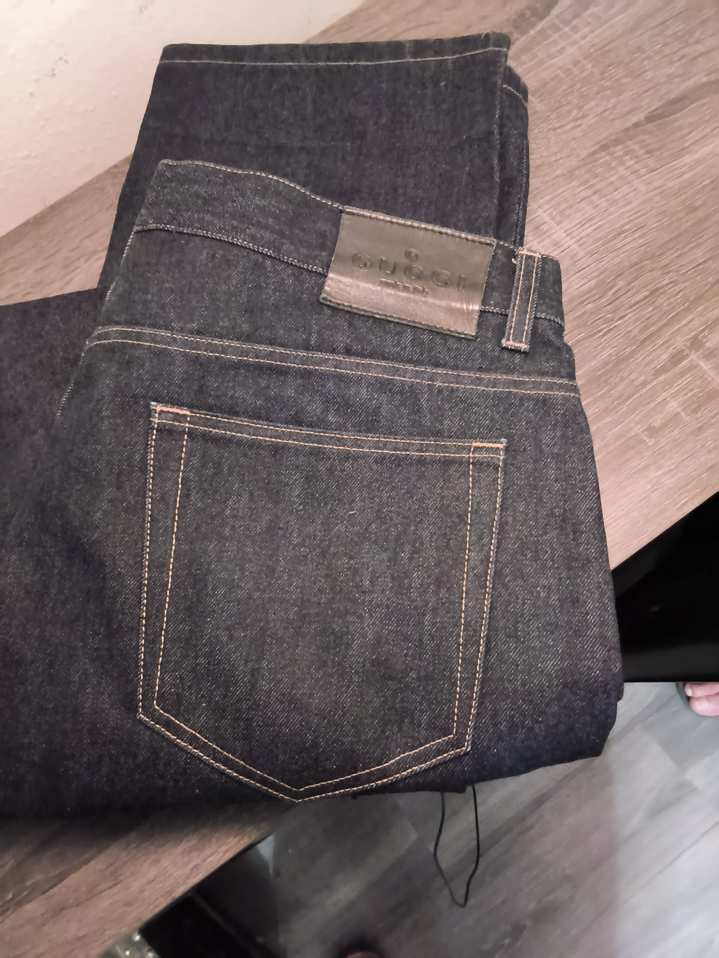 Gucci Men’s Dark Blue Denim Jeans